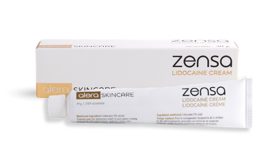 Zensa's 5% lidocaine numbing cream now available al LVB